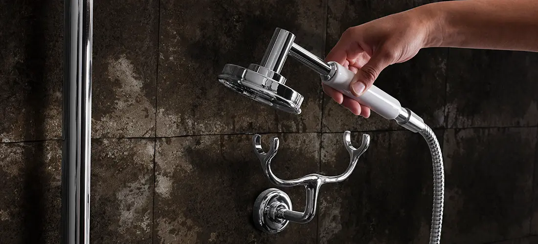 Crosswater London Waldorf bathroom fixture detail.